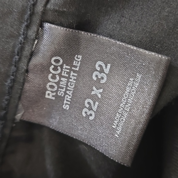 Express Men's Black Rocco Slim Fit Straight Leg Jeans Denim, size 32 x 32 - Picture 8 of 9